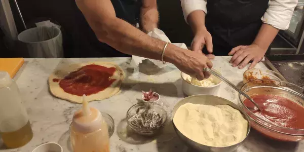 Pizza making